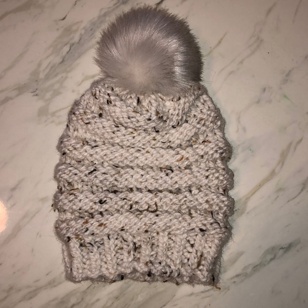 Handmade knit winter hat